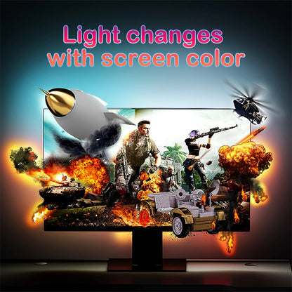 RGB LED Monitor Light Bar - USB Powered Background Lighting for 24-34 Inch Screens