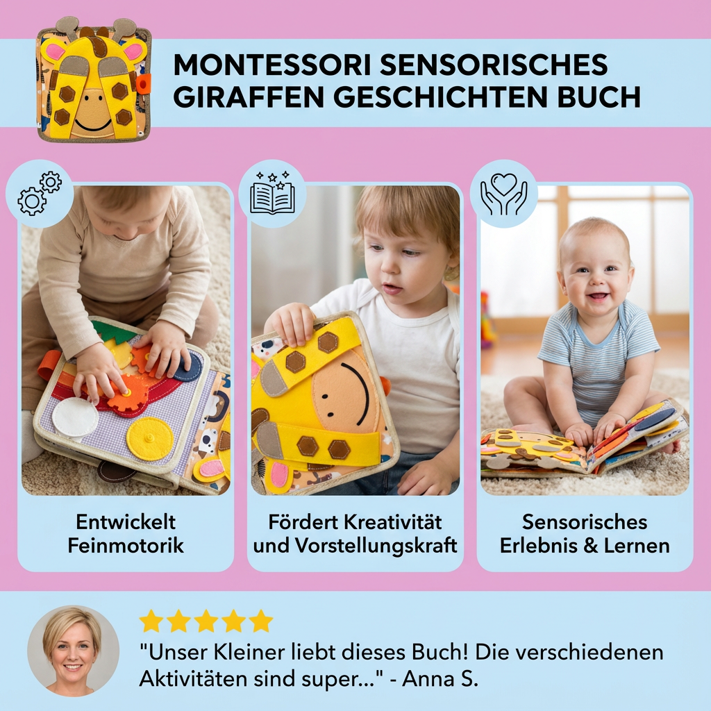 Montessori Sensory Giraffe Storybook