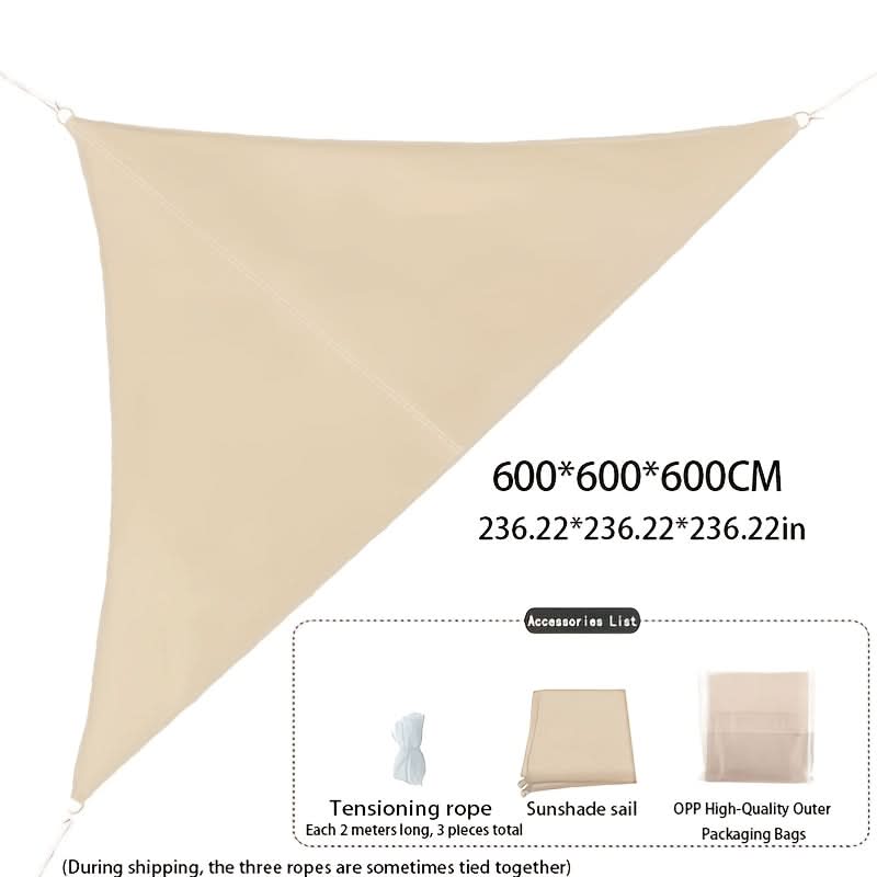 Triangle Sun Shade Sail for Outdoor Use