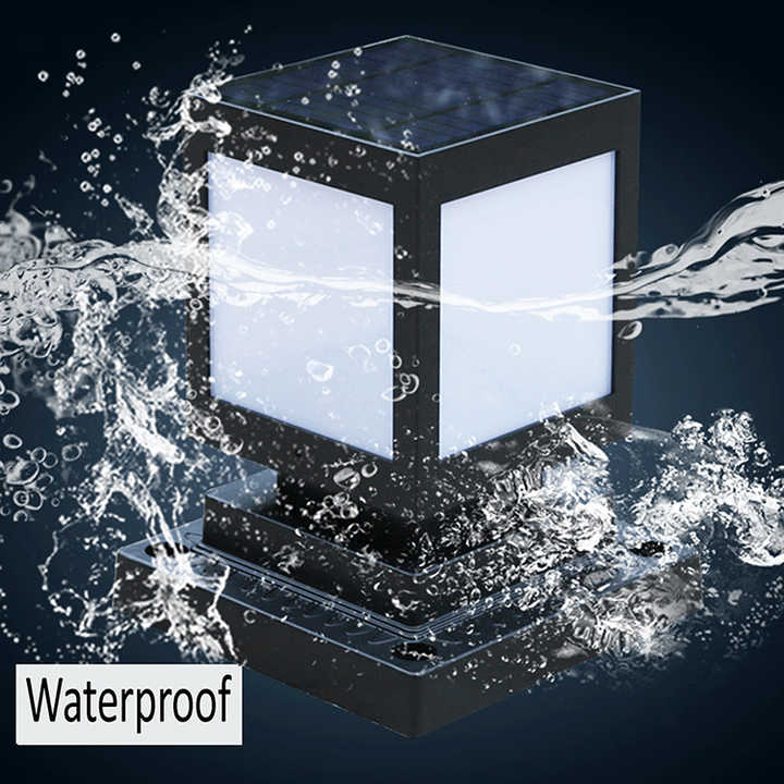 Square Solar LED Garden Lantern – Decorative Outdoor Lighting for Pathways and Patios