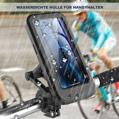 Waterproof Phone Mount with USB and 15W Wireless Charger for Bicycles
