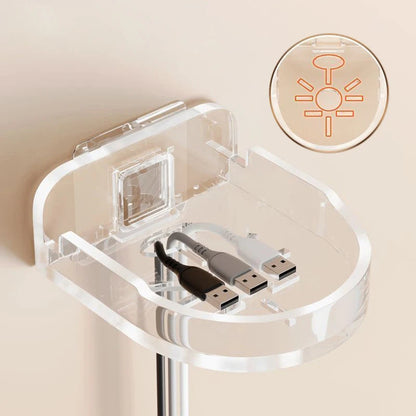 Adjustable Heavy-Duty Camera Wall Mount - Drill-Free Installation, Waterproof and Clear