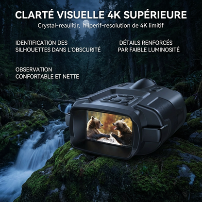 4K Night Vision Binoculars for Clear Wide-Field Imaging