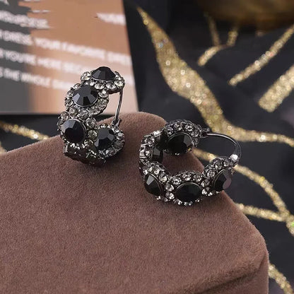 Elegant Gold-Plated Vintage French Earrings