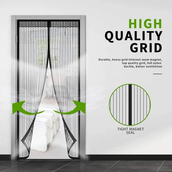 Magnetic Screen Door for Insect Protection