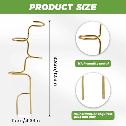Monstera Climbing Support with Metal Leaf Design | 32 cm