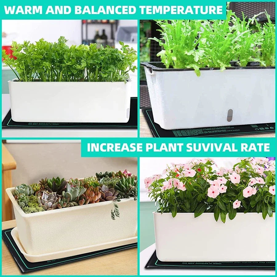 Hydroponic Heating Mat for Seedlings | 220V EU Plug | 4 Size Options | Waterproof & Energy Efficient