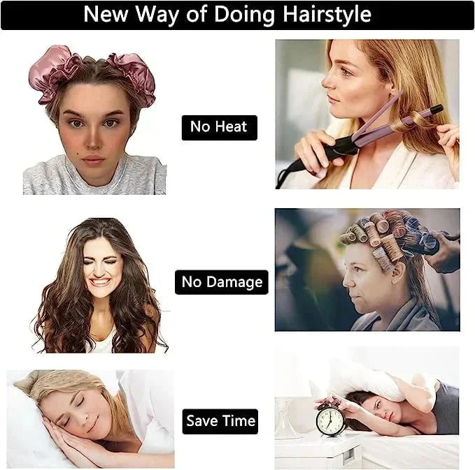 Heat-Free Curlers Set in Satin Finish