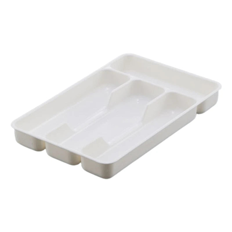 Cutlery Drawer Organizer | Plastic Material | Dimensions 27x17.6x3.5 cm | Available in Black or White