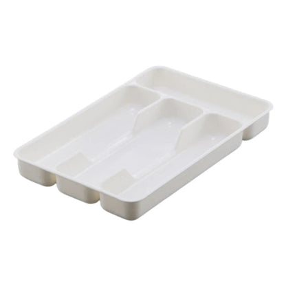 Cutlery Drawer Organizer | Plastic Material | Dimensions 27x17.6x3.5 cm | Available in Black or White