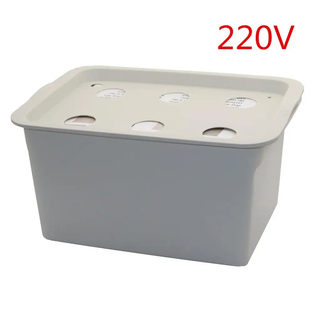 6-Piece Hydroponic Growing System Kit | DWC Grow Box | 220V Air Pump with EU Plug