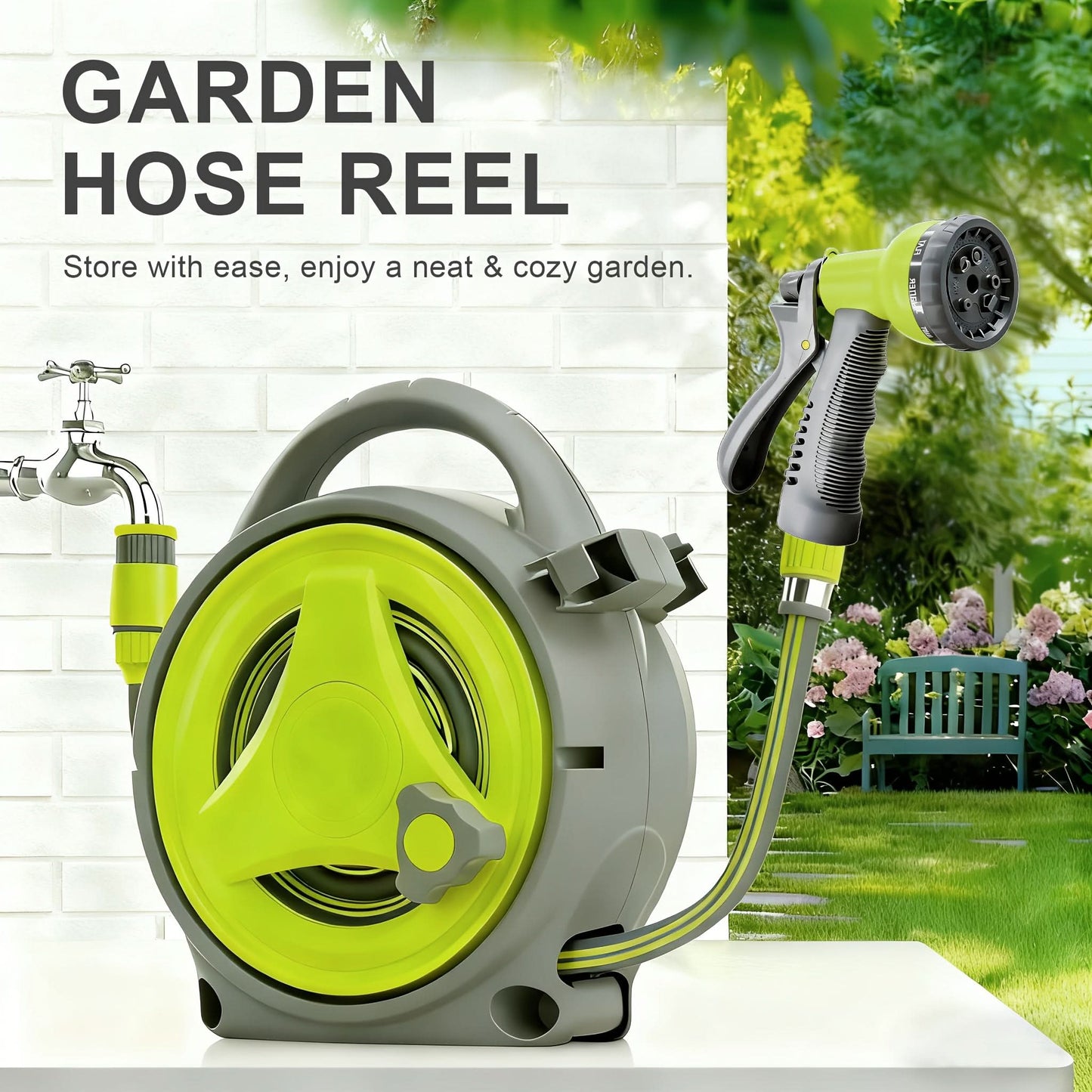 Portable Hose for Outdoor Cleaning and Gardening Use