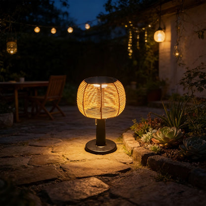 Solar Garden Lantern in Vintage Style