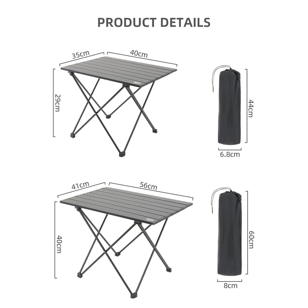 Portable Folding Table for Outdoor Use | Aluminum Camping Table | Collapsible for BBQ, Picnic & Party