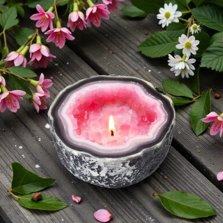 Instant Calm and Peaceful Ambiance in Minutes with Crystal Candle