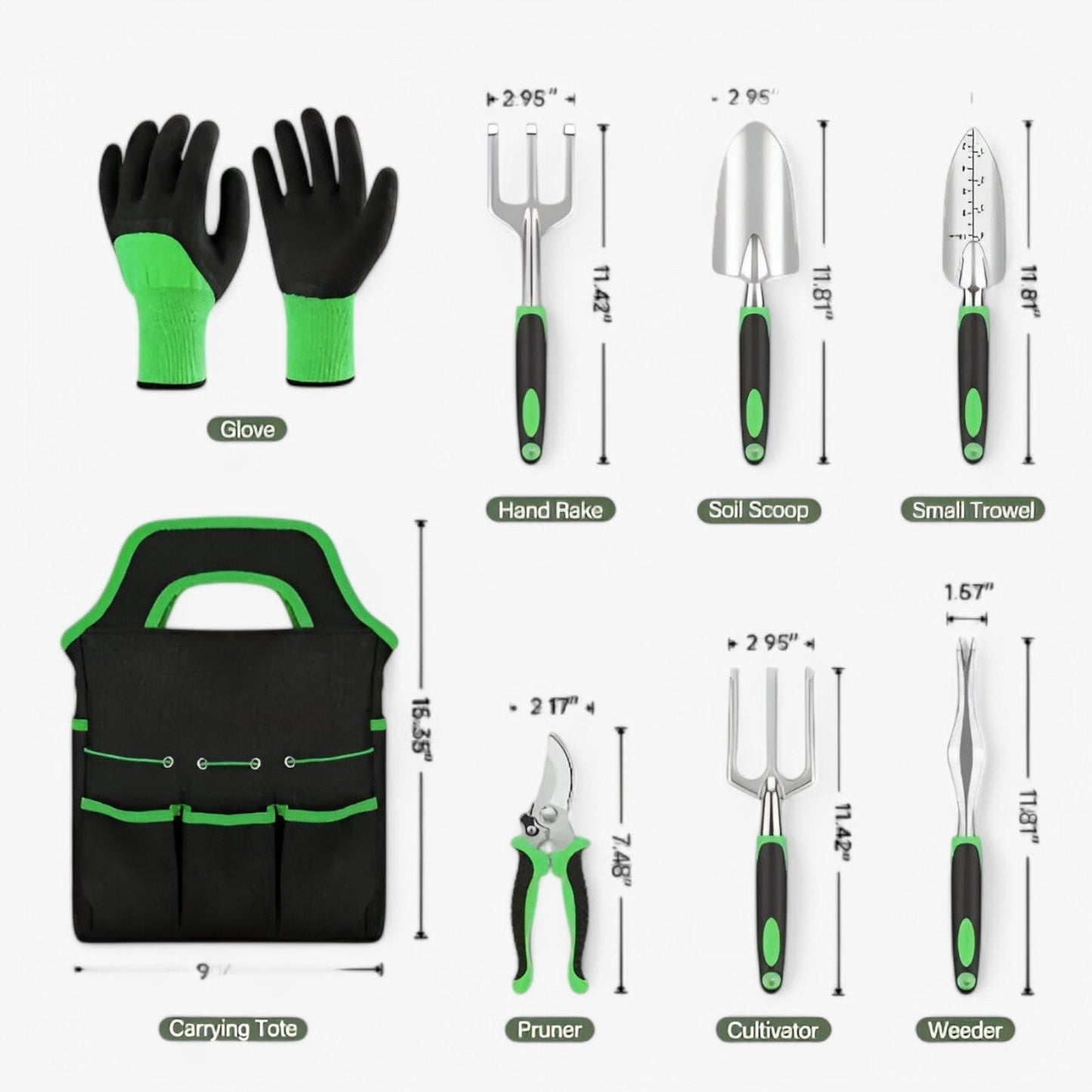 Sturdy 8-Piece Orange Tree Pruning Shears Set – Easy and Precise Trimming