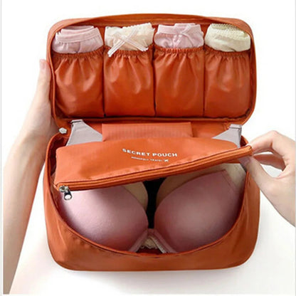 Compact Travel Lingerie Organizer for Bras & Socks – Waterproof Bag 26 × 13 × 12 cm