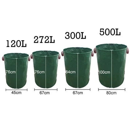 Collapsible and Reusable Garden Bag with Lid | 120–500 L Capacity