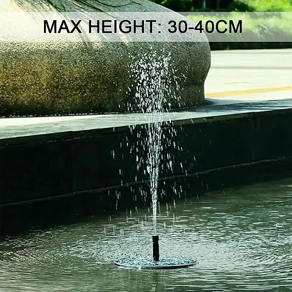 Solar-Powered Floating Water Fountain