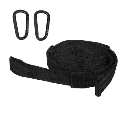 Hammock Suspension Set with 272 kg Load Capacity | Polyester Straps with 5 Rings | Pack of 2