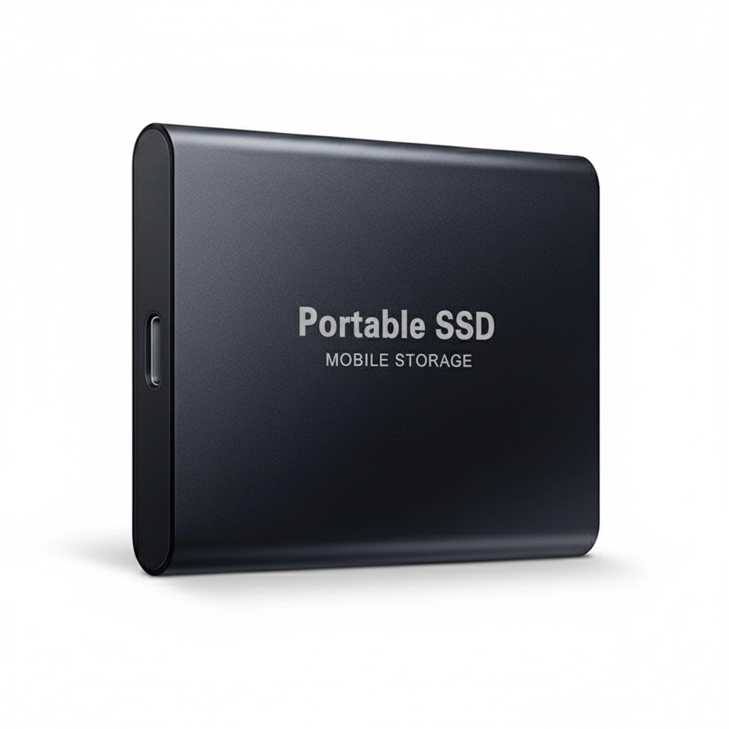 Portable External Hard Drive - Compact Design with High Storage Capacity