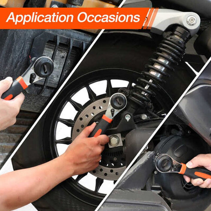 Versatile Adjustable Wrench 6–22 mm | 60-Tooth Mechanism for Tight Spaces