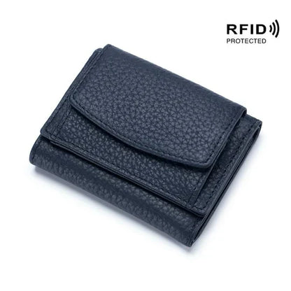 Compact RFID-Blocking Wallet | Ample Card Slots + Zipper Coin Pocket | Hidden Compartment | 14 Stylish Colors