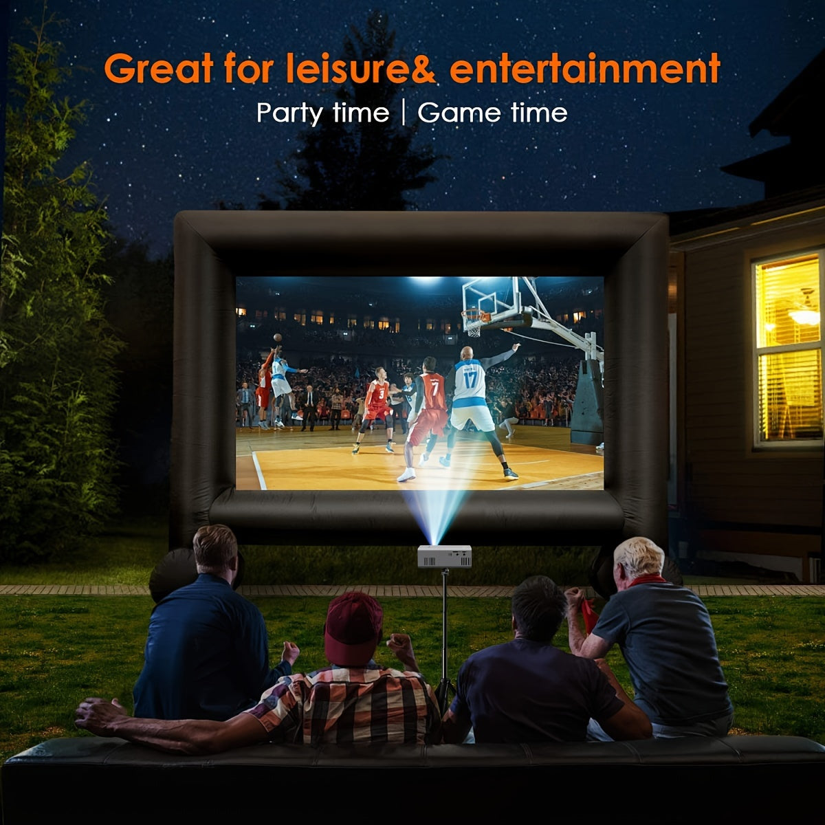 Portable Mini Projector – Bright, HDTV & USB, Perfect for Home Theater & Outdoors!