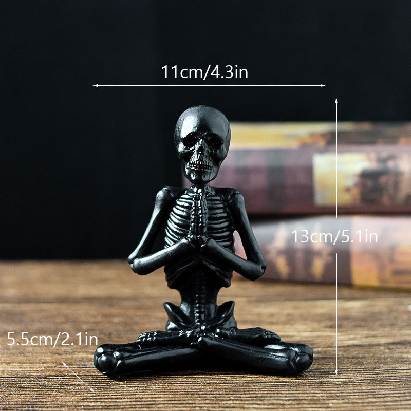Halloween Figurine – Vintage White or Black Resin Decoration