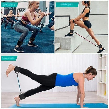 Versatile 5-Pack Ankle Workout Resistance Bands Set