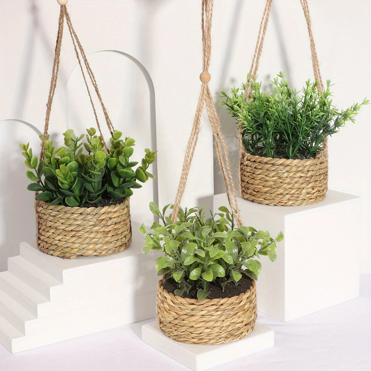 Artificial Eucalyptus and Rosemary Plant | 40 cm | Potted | Realistic Indoor PE Plastic Decoration | Low Maintenance