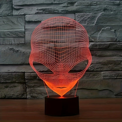 3D Alien LED Lamp with Touch Control and Color Changing Light
