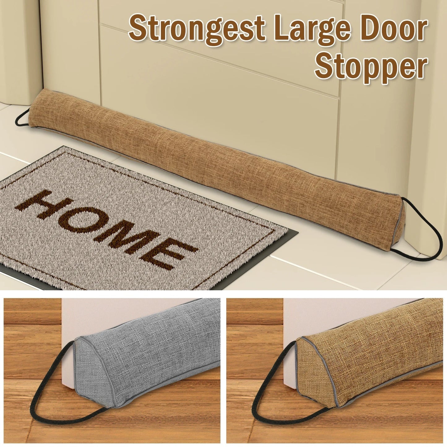 Door Seal Stopper | Triangular Shape | Under-Door Blocker for Air, Dust & Noise | 92 cm