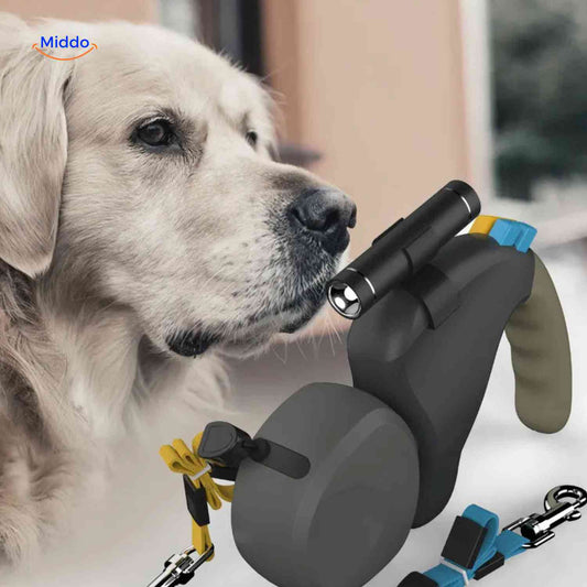 Dual Leash for Two Dogs - Full Control and Comfort