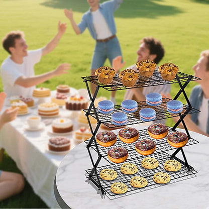 Space-Saving Folding Shelf for Optimal Cooling