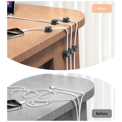 6+6 FREE | Magnetic Clips - Tidy Up Cable Clutter with One-Handed Use