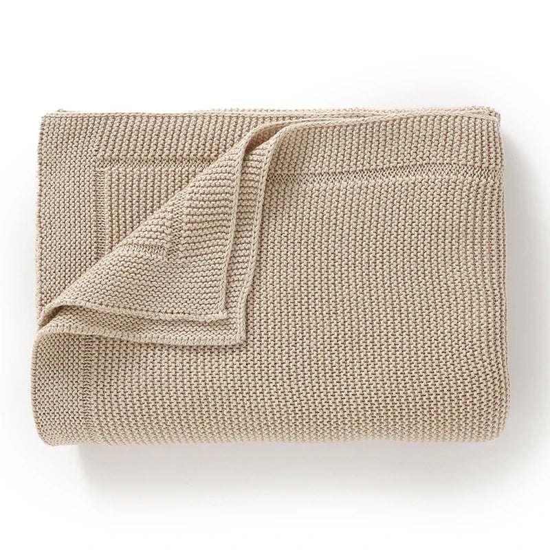 Soft Cotton Baby Blanket 100×80 cm | Breathable All-Season Blanket for Infants | Ideal for Strollers, Crawling & Changing