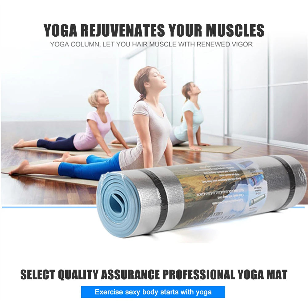 Non-Slip and Moisture-Resistant Exercise Mat for Yoga and Fitness - 180 × 50 × 0.6 cm