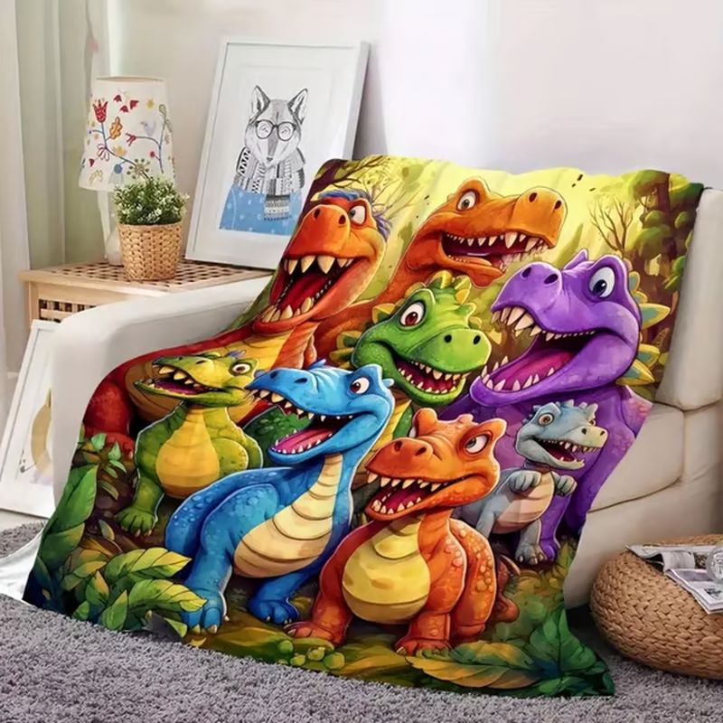 Cozy Dinosaur Blanket - Keeps Kids Warm and Sparks Imagination