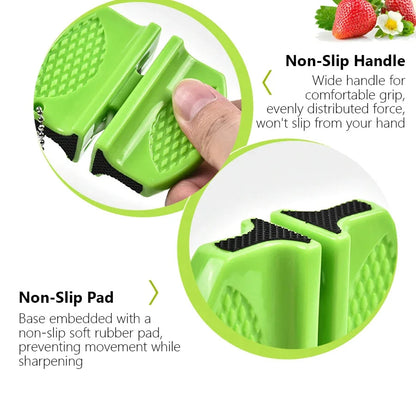 Compact and Portable Double-Sided Mini Knife Sharpener