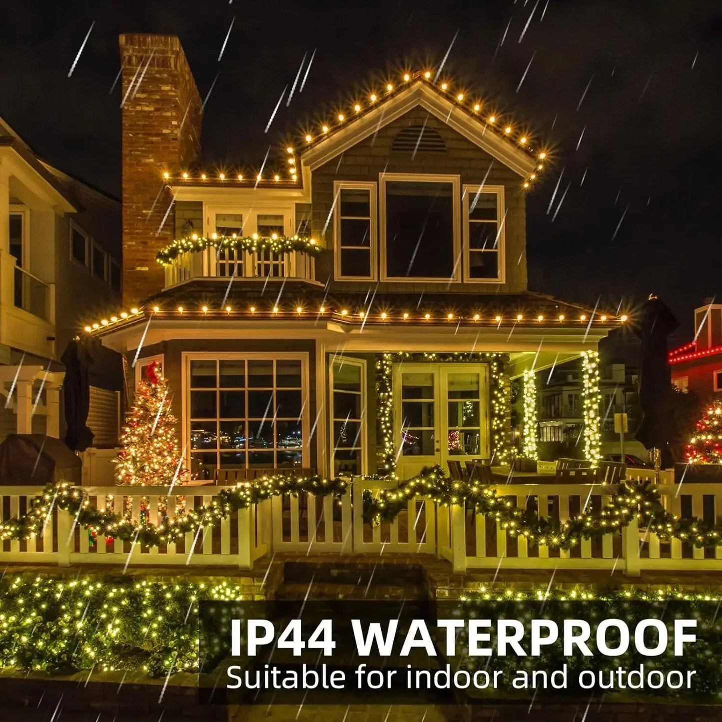 LED String Lights with Remote Control | 30–75 m Length | 900–2000 LEDs | IP65 Waterproof | Perfect for Christmas, Halloween & Parties