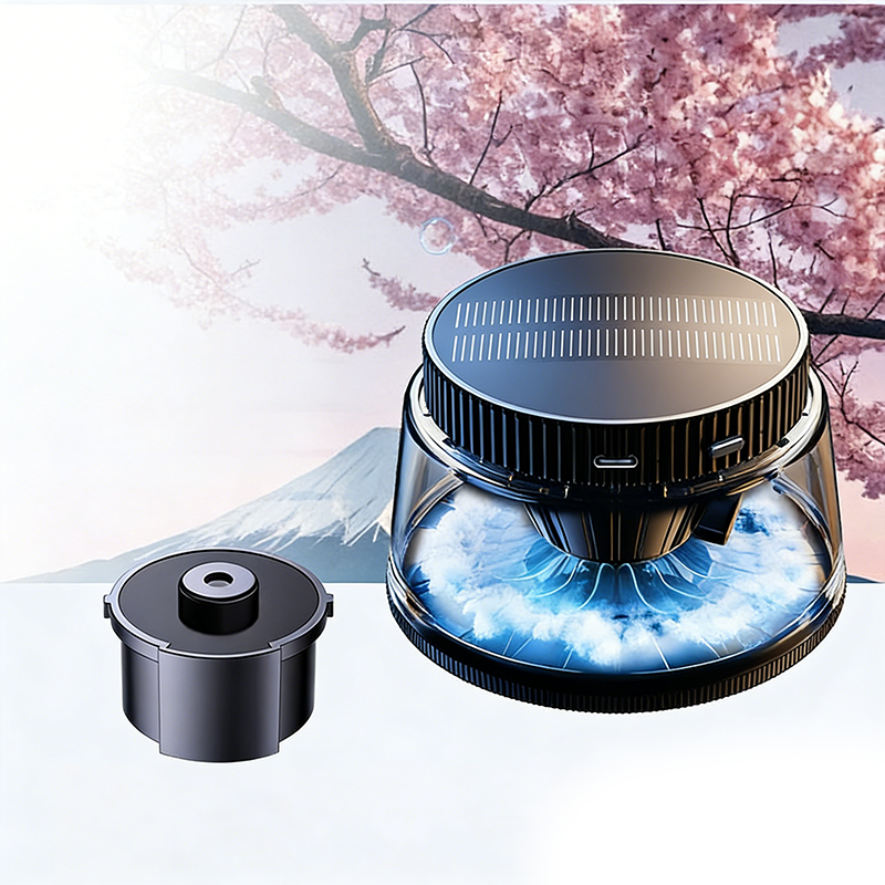 Hand-Free Car Air Freshener with Soothing Mist and Light