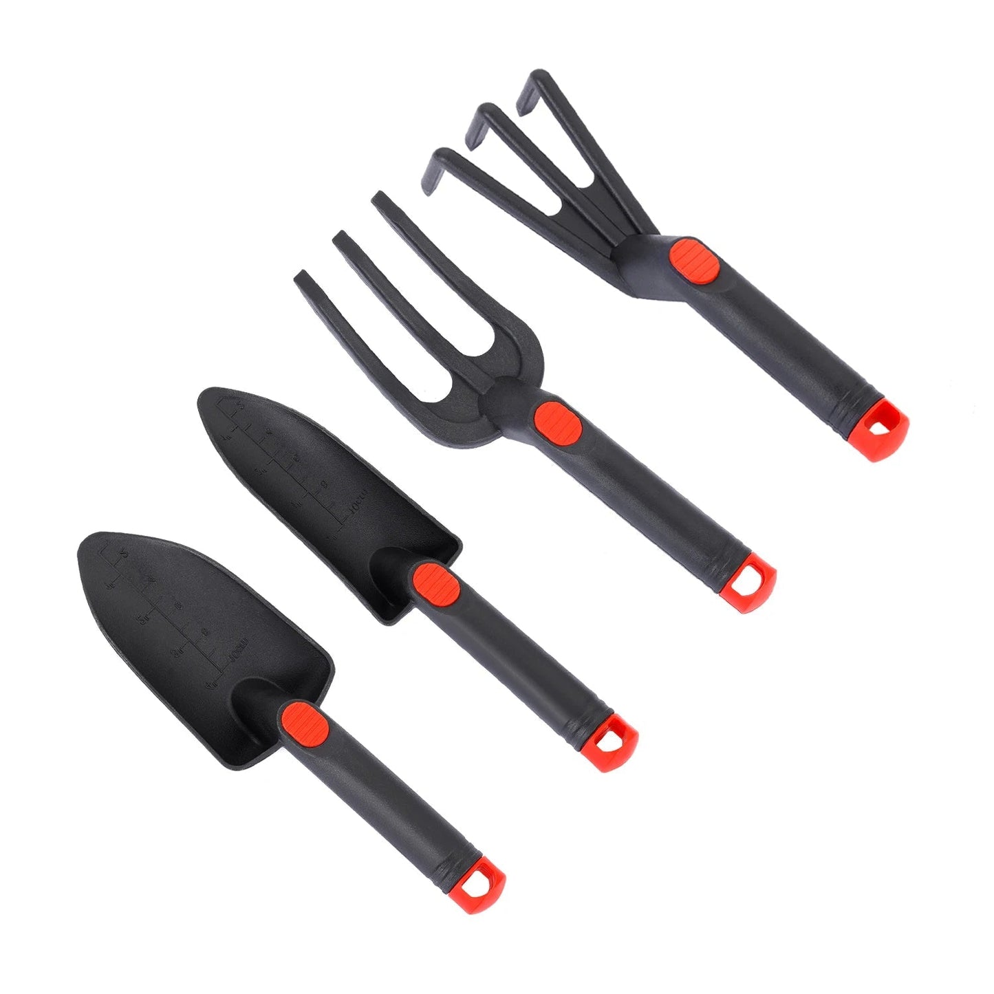 3-Piece Mini Garden Tool Set with Wooden Handles | Trowel and Rake | Perfect for Potted Plants