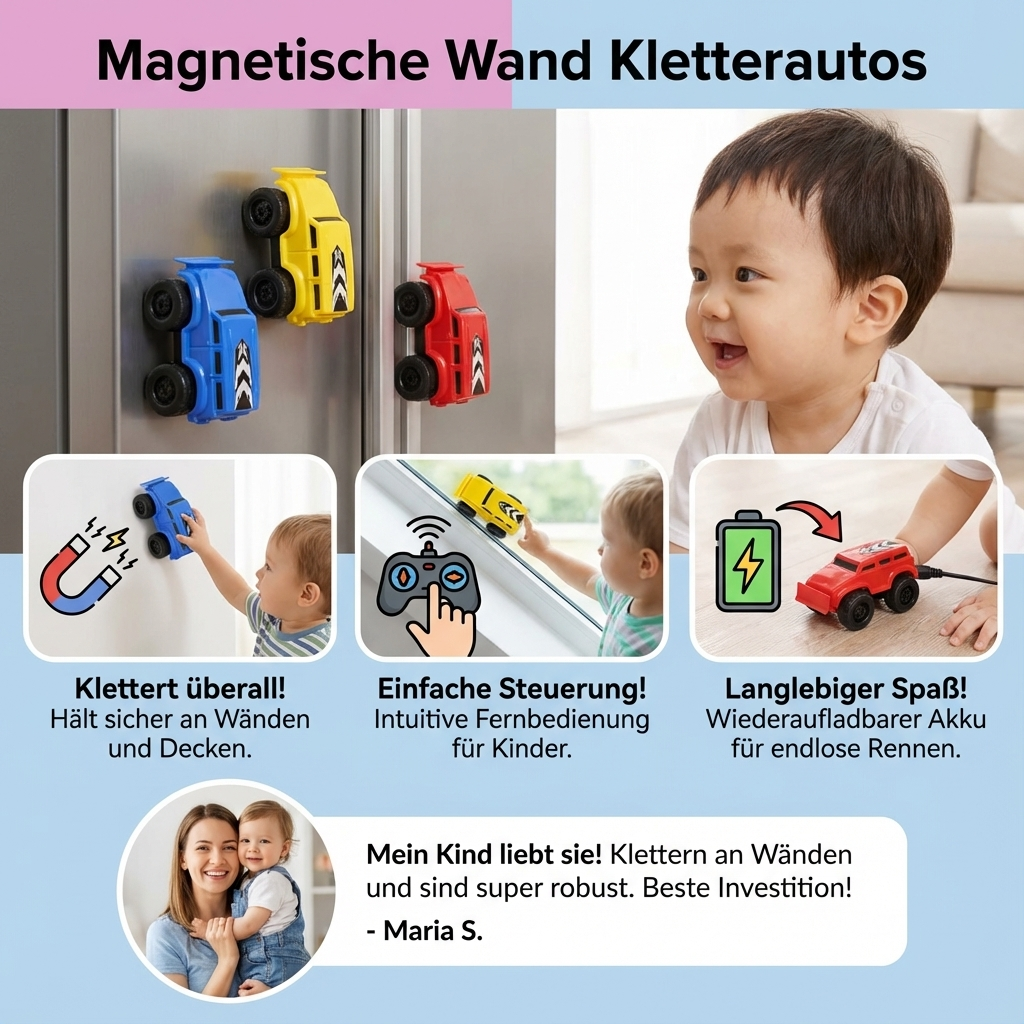Magnetic Wall Climbing Cars