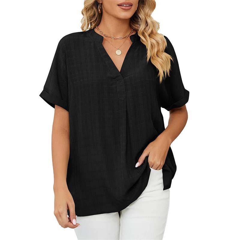 Emmy | Effortless Cotton V-Neck Shirt