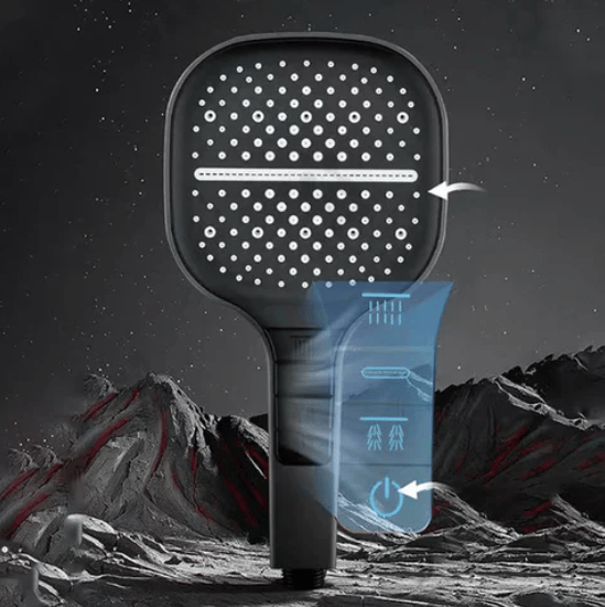 Modern Shower Head with 7 Adjustable Pressure Settings