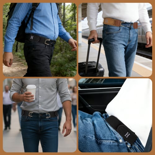 Flexible No-Hole Belt | Adjustable Stretch Belt for Ultimate Comfort