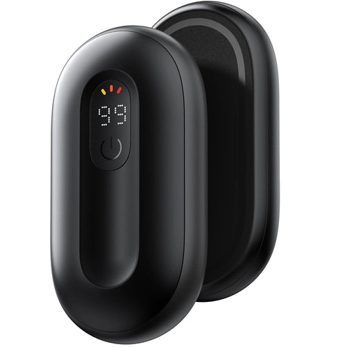 2-Pack Rechargeable Hand Warmers with Digital Display, Portable Electric Warmers