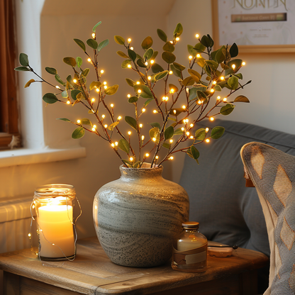 Decorative LED Twig Lamp with Fairy Lights for Bedroom and Living Room
