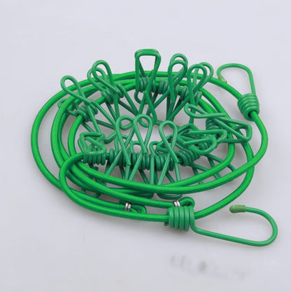 Compact Outdoor Drying Line with Clips for Every Adventure